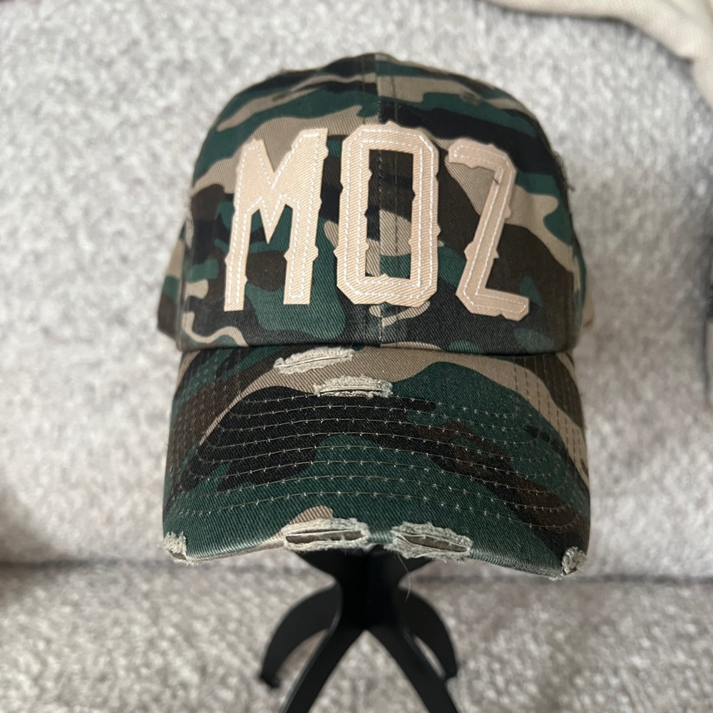 Morrissey MOZ Green Camo Distressed Dad Hat Kbethos  Brand The Smiths New